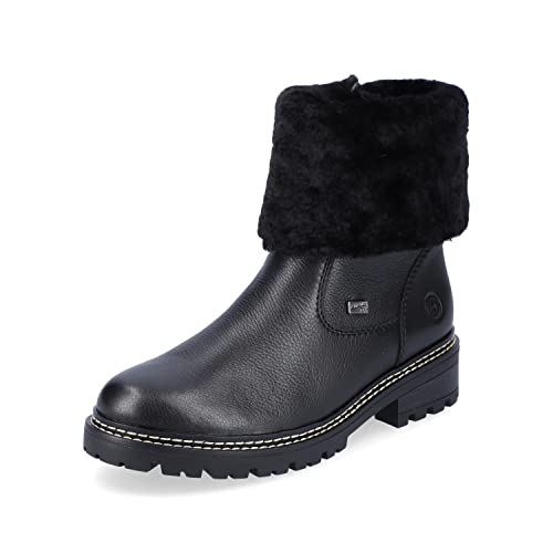 Remonte Damen Klassische Stiefeletten D0B71, Frauen Stiefeletten,lose Einlage,warm,gefüttert,women's,woman,lady,ladies,boots,schwarz,41 EU / 7.5 UK von Remonte