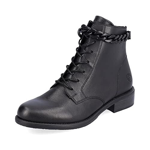 Remonte Damen Klassische Stiefeletten D0F74, Frauen Stiefeletten,lose Einlage,flach,boots,stiefel,bootee,booties,halbstiefel,schwarz,40 EU / 6.5 UK von Remonte