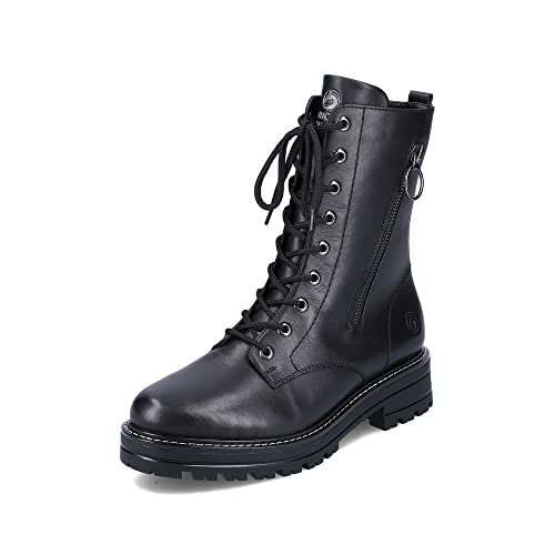 Remonte Damen Schnürstiefeletten D2281, Frauen Stiefeletten,lose Einlage,kurzstiefel,uebergangsschuhe,uebergangsstiefel,chukka,schwarz,38 EU / 5 UK von Remonte