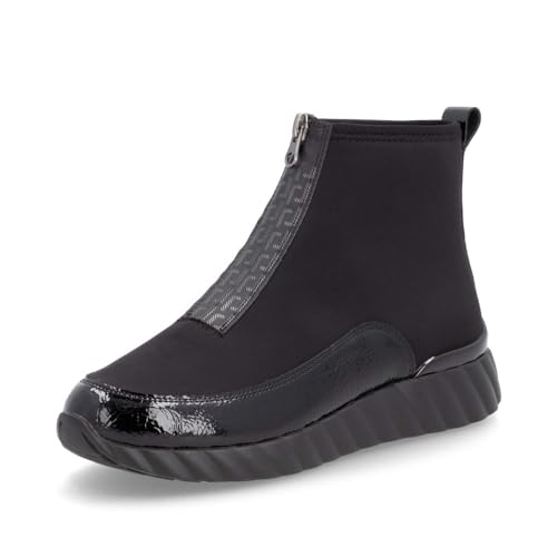 Remonte Damen Klassische Stiefeletten D5983, Frauen Stiefeletten,lose Einlage,halbstiefel,Kurzstiefel,uebergangsschuhe,schwarz (03),37 EU von Remonte