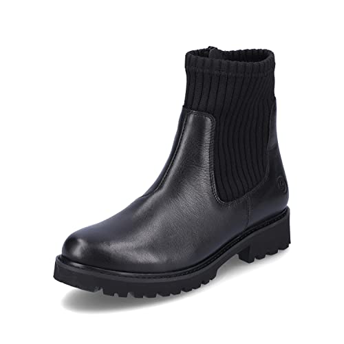 Remonte Damen Klassische Stiefeletten D8696, Frauen Stiefeletten,lose Einlage,halbstiefel,kurzstiefel,uebergangsschuhe,schwarz,40 EU / 6.5 UK von Remonte