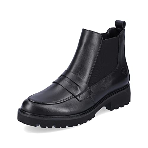 Remonte Damen Klassische Stiefeletten D8697, Frauen Stiefeletten,lose Einlage,bootee,booties,halbstiefel,kurzstiefel,schwarz,38 EU / 5 UK von Remonte