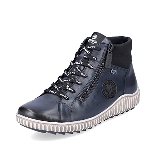 Remonte Damen Klassische Stiefeletten R8272, Frauen Stiefeletten,lose Einlage,booties,halbstiefel,kurzstiefel,blau kombi,41 EU / 7.5 UK von Remonte