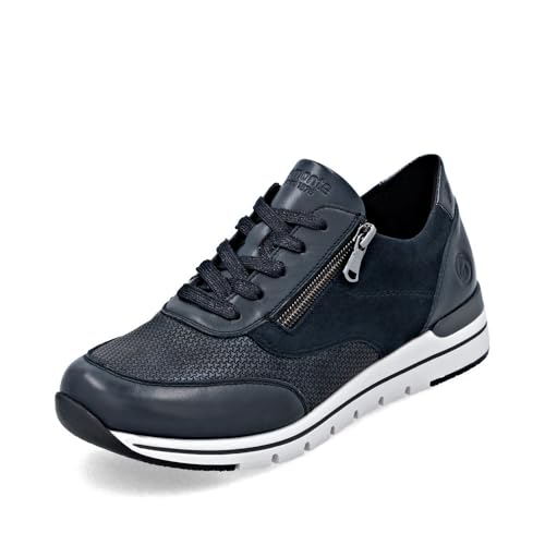Remonte Damen Low-Top Sneaker D0700, Frauen Halbschuhe,lose Einlage,wasserabweisend,remonteTEX,Freizeit,sportlich,straßenschuhe,blau (14),39 EU von Remonte
