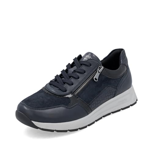 Remonte Damen Low-Top Sneaker D0700, Frauen Halbschuhe,lose Einlage,wasserabweisend,remonteTEX,Freizeit,sportlich,straßenschuhe,blau (14),42 EU von Remonte
