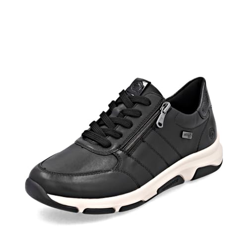 Remonte Damen Low-Top Sneaker D0700, Frauen Halbschuhe,lose Einlage,wasserabweisend,remonteTEX,Freizeit,sportlich,straßenschuhe,schwarz (00),38 EU von Remonte