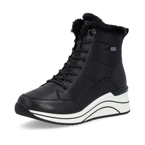 Remonte Damen Low-Top Sneaker D0700, Frauen Halbschuhe,lose Einlage,wasserabweisend,remonteTEX,Freizeit,sportlich,straßenschuhe,schwarz (00),38 EU von Remonte