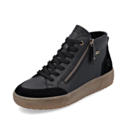Remonte Damen Low-Top Sneaker D0700, Frauen Halbschuhe,lose Einlage,wasserabweisend,remonteTEX,Freizeit,sportlich,straßenschuhe,schwarz (00),45 EU von Remonte