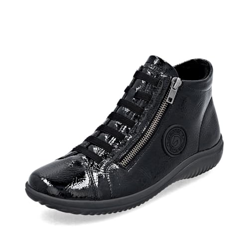 Remonte Damen Low-Top Sneaker D0700, Frauen Halbschuhe,lose Einlage,wasserabweisend,remonteTEX,Freizeit,sportlich,straßenschuhe,schwarz (02),42 EU von Remonte