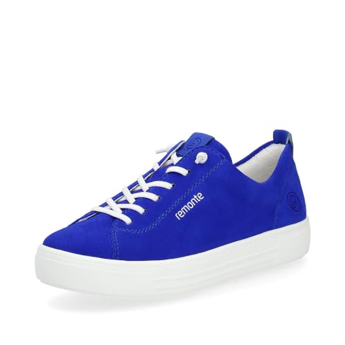 Remonte Damen Low-Top Sneaker D0913, Frauen Halbschuhe,lose Einlage,Freizeitschuhe,Turnschuhe,Laufschuhe,Freizeit,sportlich,Sportschuhe,blau (14),40 EU von Remonte