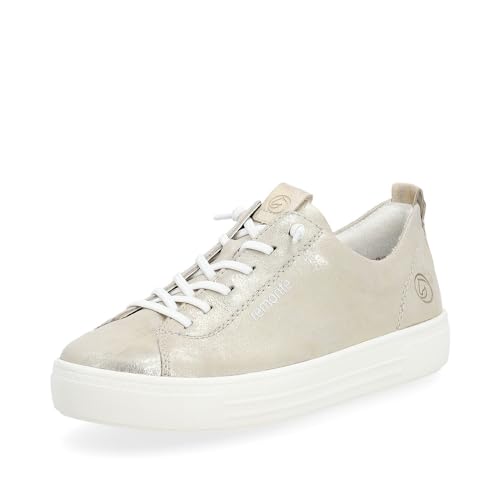 Remonte Damen Low-Top Sneaker D0913, Frauen Halbschuhe,lose Einlage,Turnschuhe,Laufschuhe,Freizeit,sportlich,straßenschuhe,metallic (90),36 EU von Remonte