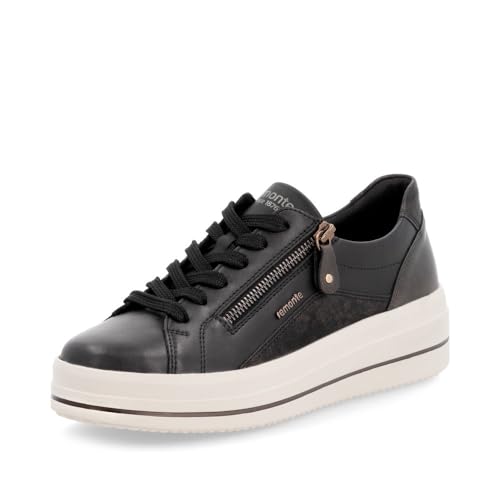 Remonte Damen D1C01 Sneaker Low, Schwarz, 36 EU von Remonte