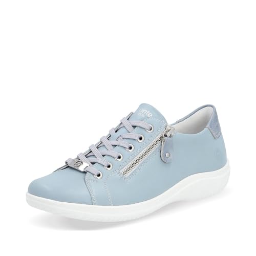 Remonte Damen Low-Top Sneaker D1E03, Frauen Halbschuhe,lose Einlage,Freizeitschuhe,Turnschuhe,Laufschuhe,schnürschuhe,schnürer,blau (10),37 EU von Remonte