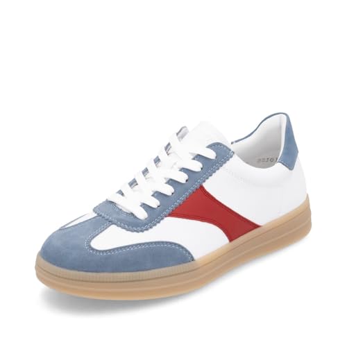Remonte Damen Low-Top Sneaker D2C01, Frauen Halbschuhe,lose Einlage,Strassenschuhe,Freizeitschuhe,Turnschuhe,Laufschuhe,Freizeit,blau Kombi (80),37 EU von Remonte