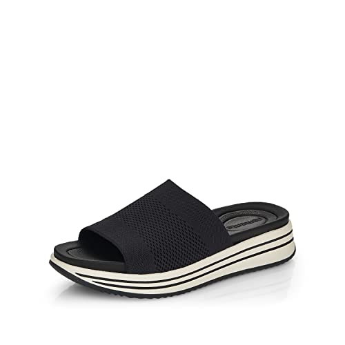 Remonte Damen Slipper R2961, Frauen Slip On,lose Einlage,Slip-ons,freitzeitschuhe,offener,einschlupf,Slipper,Mokassins,Slides,schwarz,36 EU / 3.5 UK von Remonte