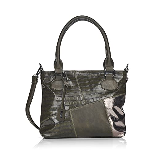 Remonte Damen Q0440 Umhängetasche, Khaki/moos/Altsilber / 54, 360x70x260 von Remonte