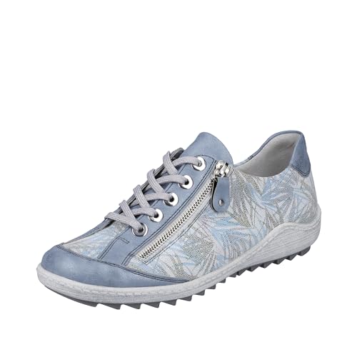 Remonte Damen R1402 Sneaker, bleu/Weiss-blau / 11, 41 EU von Remonte