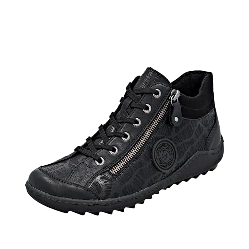 Remonte Damen R1477 Schnürstiefel, Schwarz, 38 EU von Remonte