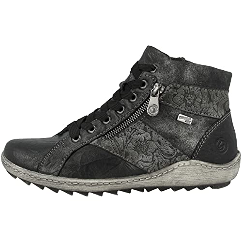 Remonte Damen R1497 Stiefeletten, Schwarz (Schwarz/Graphit/Asphalt 45), 37 EU von Remonte