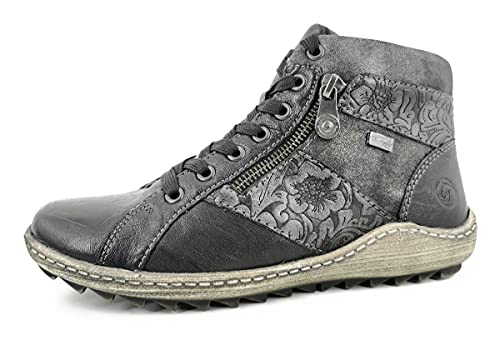 Remonte Damen R1497 Stiefeletten, Schwarz (Schwarz/Graphit/Asphalt 45), 40 EU von Remonte