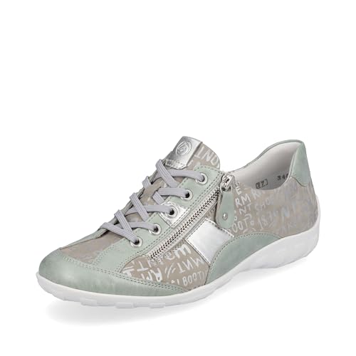 Remonte Damen R3403 Sneaker, Mint/Pistazie/Silber/Silver / 52, 38 EU von Remonte