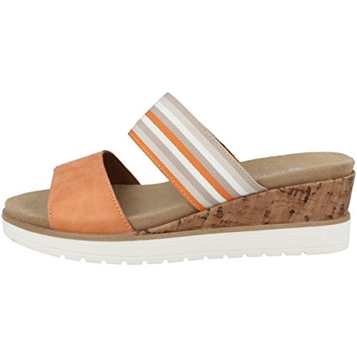 Remonte Damen R6154 Keilsandale, Orange Orange Beige 38, 42 EU von Remonte