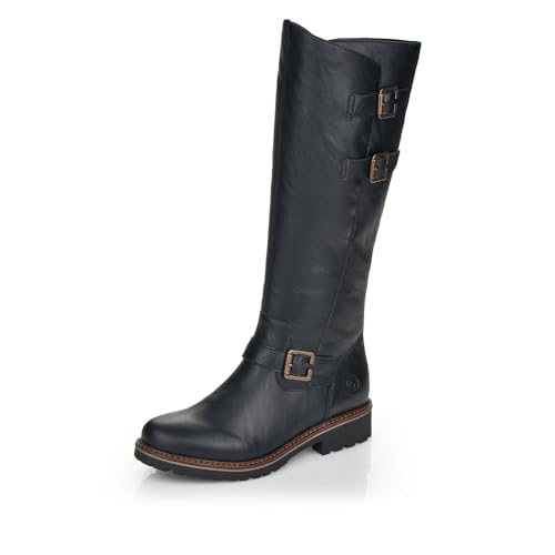 Remonte Damen R6590 Kniehohe Stiefel, schwarz / 01, 40 EU von Remonte