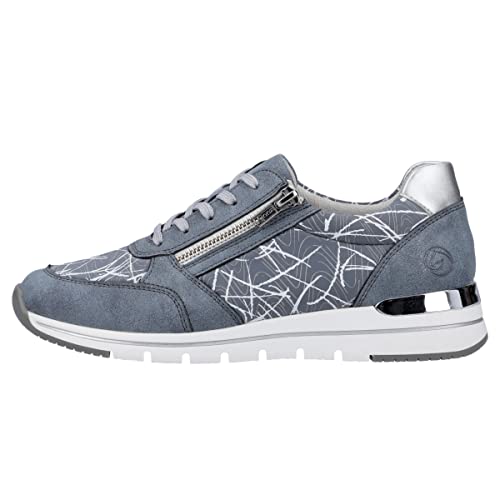 Remonte Damen R6700 Sneaker, Adria/lightblue/hellgrau-Bianco/Silver / 12, 36 EU von Remonte