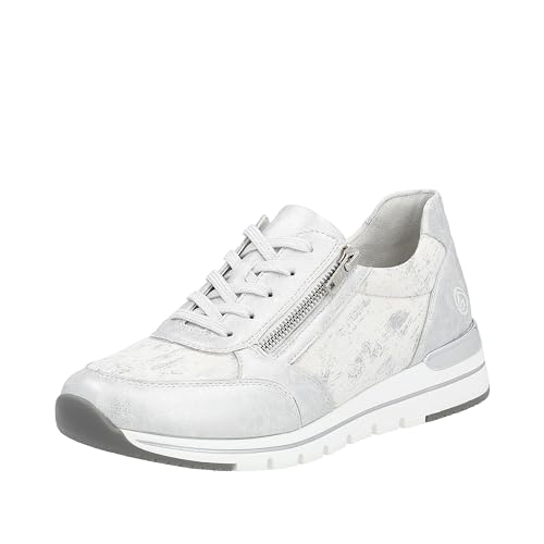 Remonte Damen R6700 Sneaker, Ice/Weiss-Silber / 91, 36 EU von Remonte