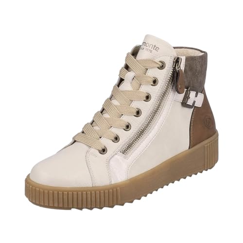 Remonte Damen R7997 Mode-Stiefel, Kreide/Offwhite/Crema/Chestnut/Brown / 80, 45 EU von Remonte