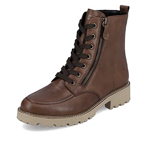 Remonte Damen Schnürstiefeletten D8667, Frauen Stiefeletten,lose Einlage,kurzstiefel,uebergangsschuhe,uebergangsstiefel,boots,braun,39 EU / 6 UK von Remonte