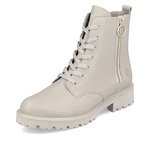 Remonte Damen Schnürstiefeletten D8671, Frauen Stiefeletten,lose Einlage,kurzstiefel,uebergangsschuhe,uebergangsstiefel,boots,beige,38 EU / 5 UK von Remonte