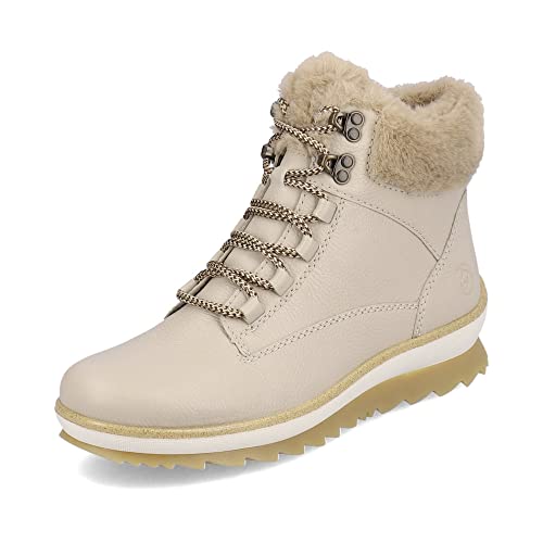 Remonte Damen Schnürstiefeletten R8484, Frauen Stiefeletten,lose Einlage,kurzstiefel,uebergangsschuhe,uebergangsstiefel,chukka,beige,38 EU / 5 UK von Remonte