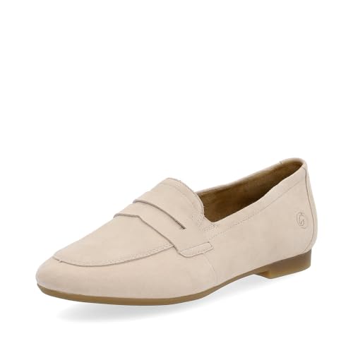 Remonte Damen Slipper D0K02, Frauen Slip On,lose Einlage,Schlupfschuhe,schluepfschuhe,College Schuhe,Businessschuhe,Slip-ons,Mokassins,beige (61),41 EU von Remonte