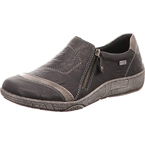 Remonte Damen Slipper D3809-02 schwarz 711901 von Remonte