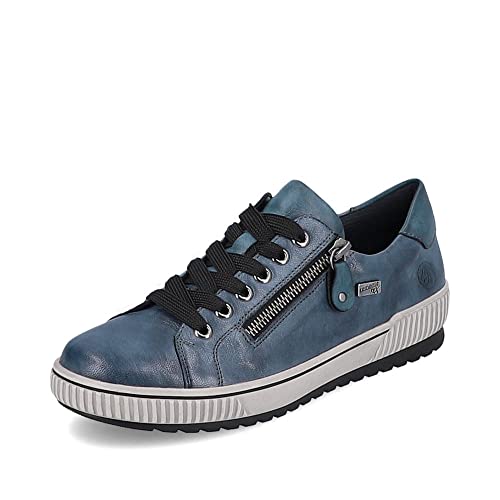 Remonte Damen Sneaker D0700, Frauen Schnürschuhe,lose Einlage,Freizeitschuhe,Schnuerschuhe,Schnuerer,straßenschuhe,blau,41 EU / 7.5 UK von Remonte