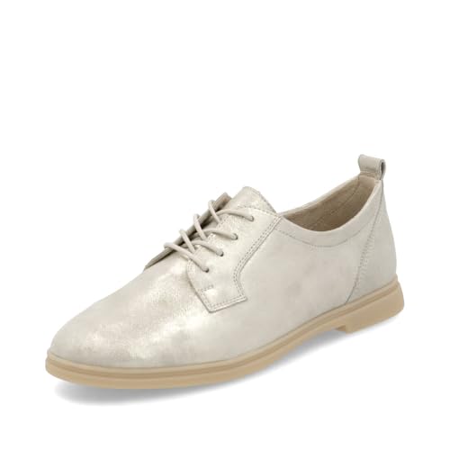 Remonte Damen Sneaker D2F01, Frauen Schnürschuhe,lose Einlage,straßenschuhe,Strassenschuhe,Schnuerung,lace-up Shoes,schnürer,Low-tie,Gold (90),39 EU von Remonte