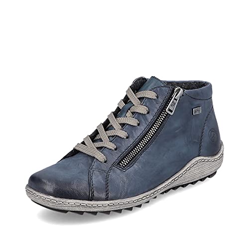 Remonte Damen Sneaker R1470, Frauen Schnürschuhe,lose Einlage,straßenschuhe,Strassenschuhe,lace-up,Low-tie,blau Kombi,44 EU / 9.5 UK von Remonte