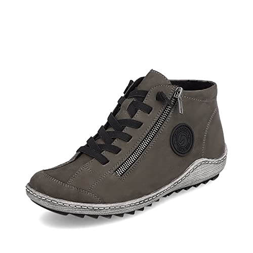 Remonte Damen Sneaker R1498, Frauen Schnürschuhe,lose Einlage,Schnuerung,Shoes,Low-tie,schnürschuhe,schnürer,Sneaker,Halbschuhe,grau,38 EU / 5 UK von Remonte