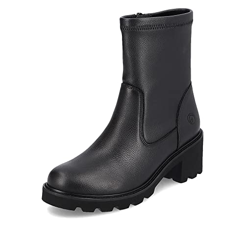 Remonte Damen Winterstiefel D0A77, Frauen Stiefel,lose Einlage,uebergangsstiefel,uebergangsschuhe,winterboots,halbschaftstiefel,schwarz,41 EU / 7.5 UK von Remonte