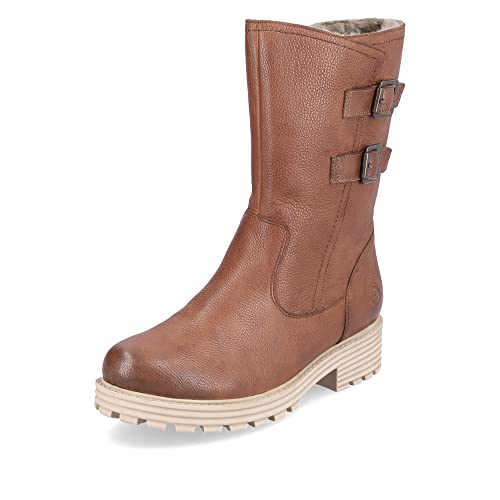 Remonte Damen Winterstiefel D0W76, Frauen Stiefel,lose Einlage,halbschaftstiefel,gefüttert,boots,winterstiefel,winterschuhe,braun,38 EU / 5 UK von Remonte