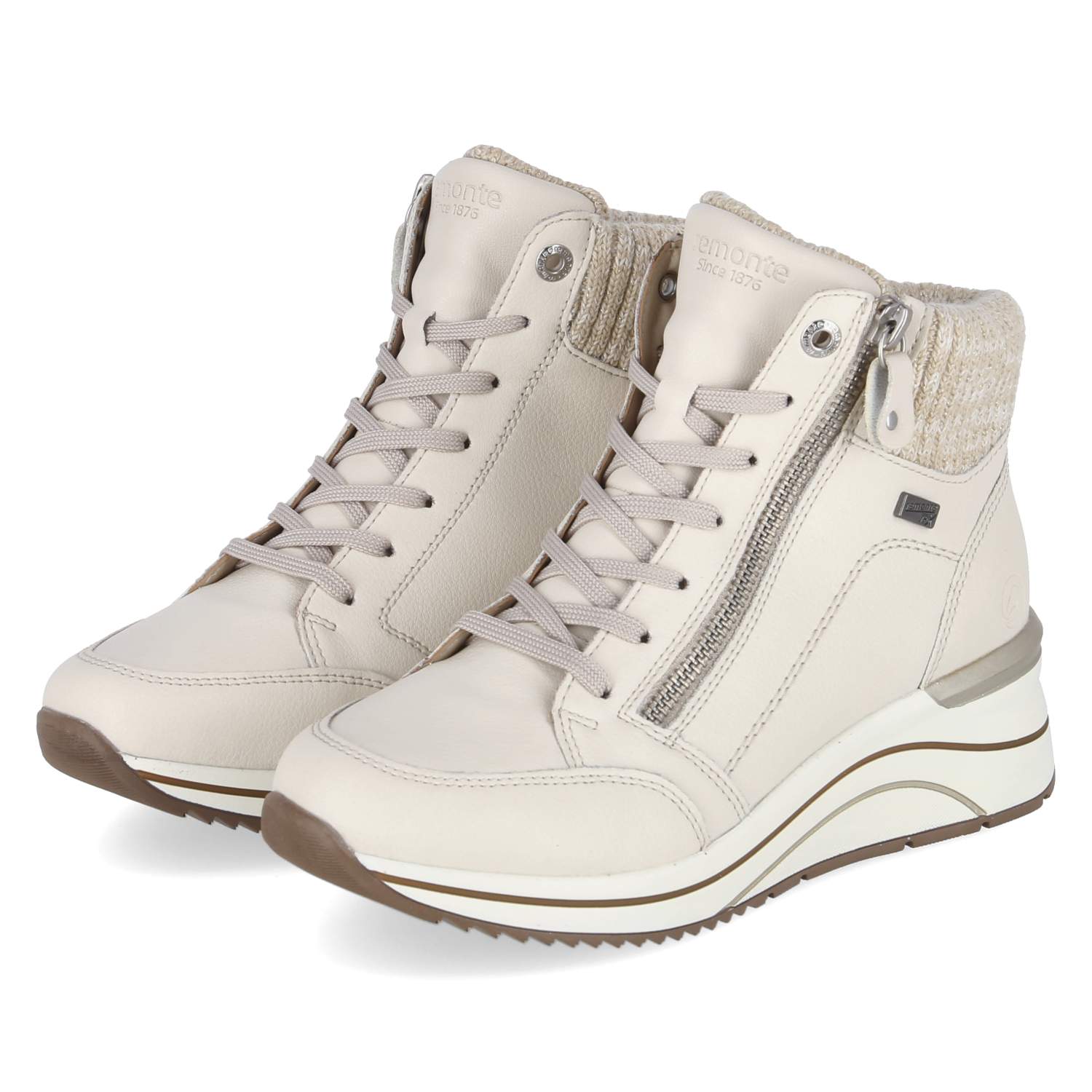 Remonte High Sneaker  Beige - Gr. 43 -  Textil von Remonte
