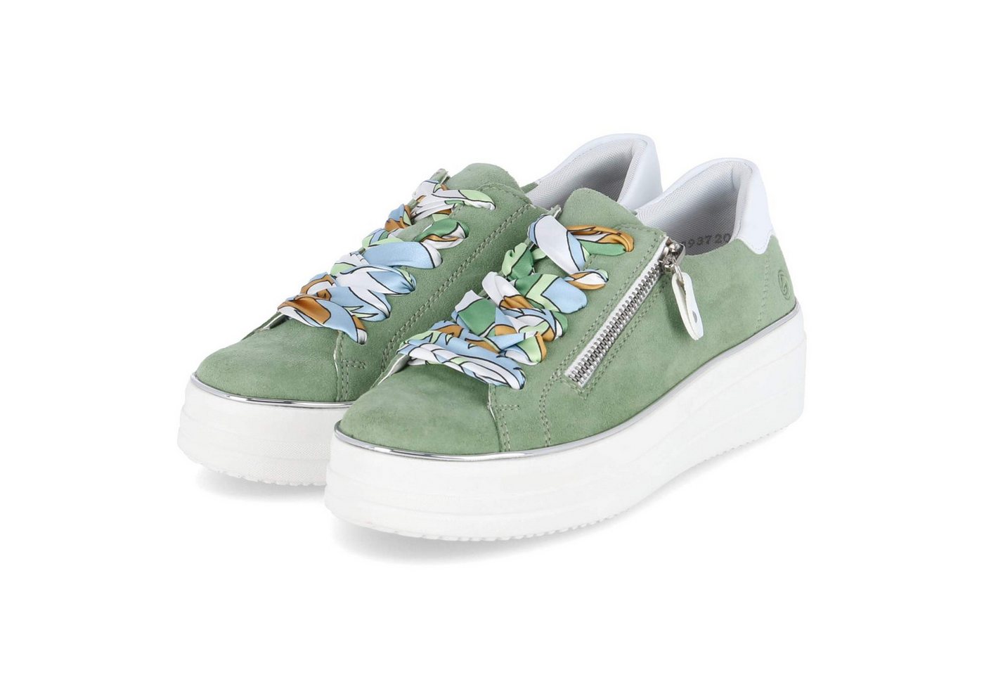 Remonte Remonte D1C06-52 Damen Rauleder gruen Schnürschuh von Remonte