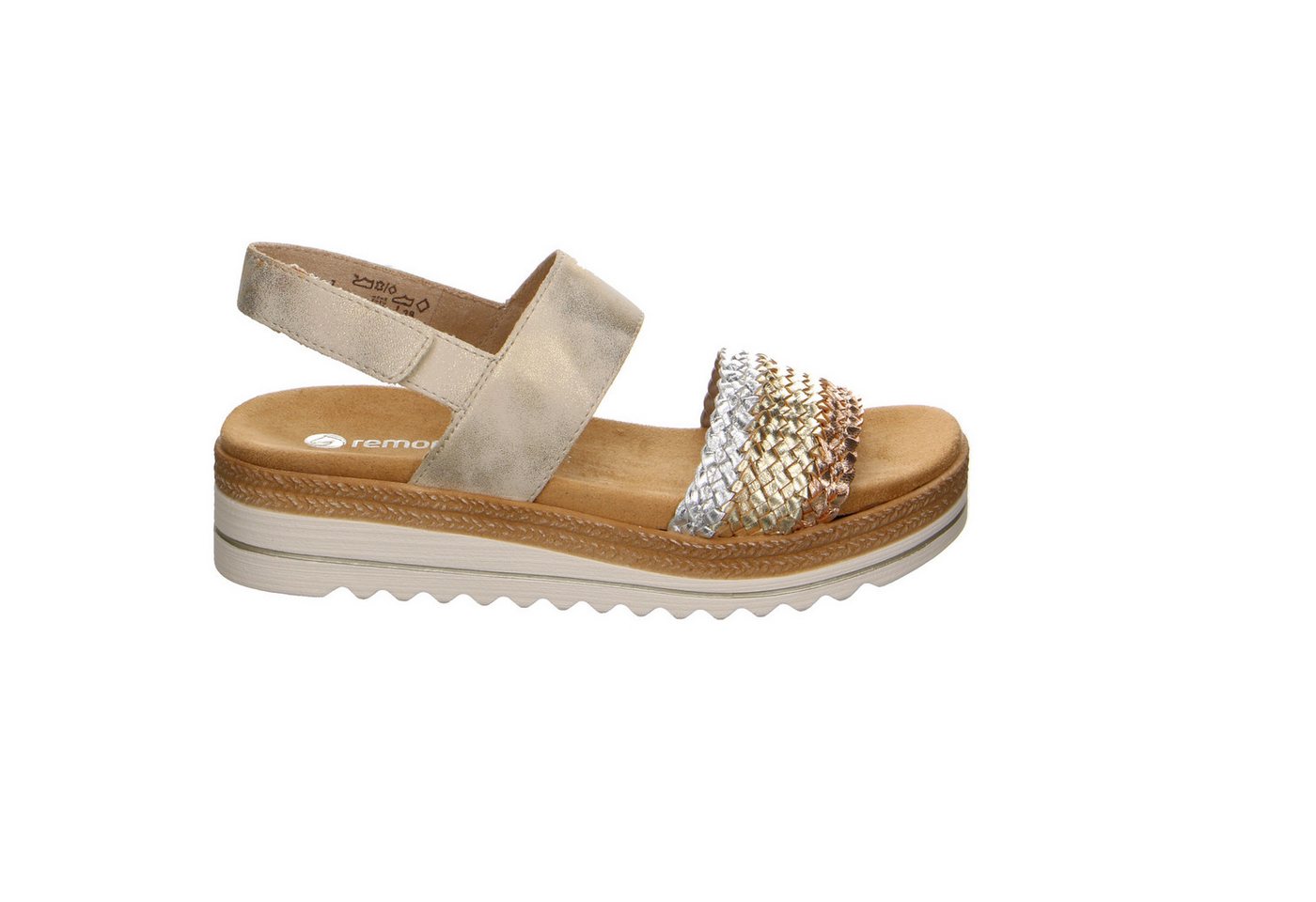 Remonte Remonte Metallic, Glanzleder Sandale braun Sandale von Remonte