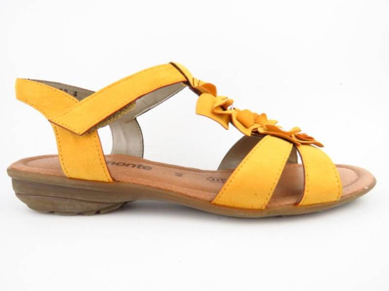 Remonte gelb Blume Sandalette von Remonte