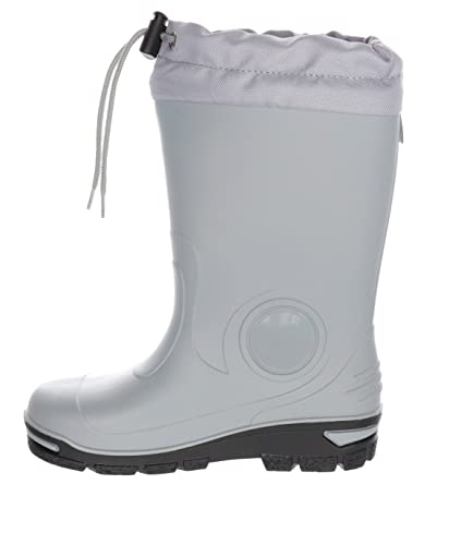 Ren But Kinder Gummistiefel Regenschuhe mit Stulpe (Grau, 29/30 EU) von Ren But