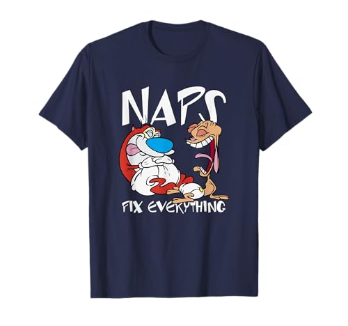 Ren And Stimpy Naps Fix Everything Baby Diapers T-Shirt von Ren and Stimpy