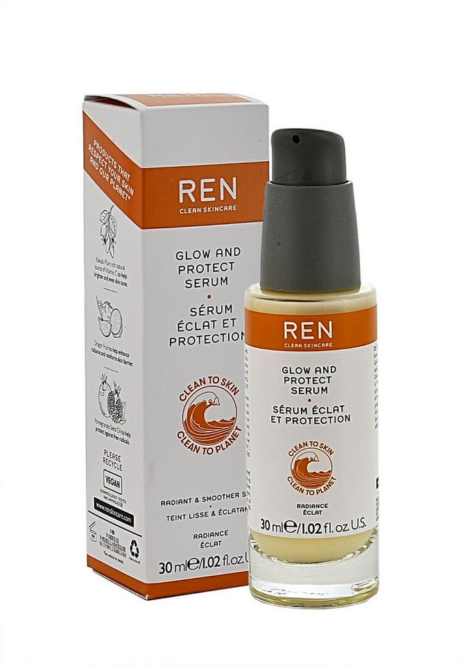 REN Clean Skincare Gesichtsserum REN RADIANCE GLOW & PROTECT SERUM 30 ML von REN Clean Skincare