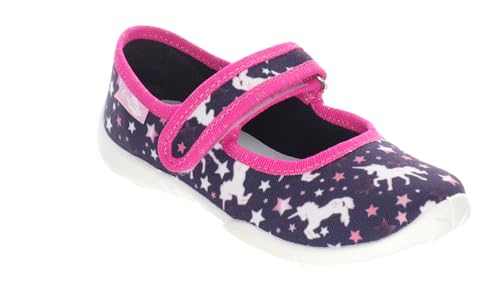 RenBut 33-415 Mädchen Hauschuhe mit Klettverschluss Magic Unicorn 35 EU von RenBut