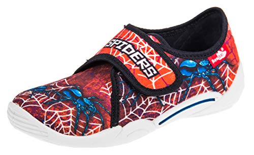 RenBut I.T.G. 33-373 Jungen Hausschuhe mit Klettverschluss (Spiders, 28 EU) von RenBut